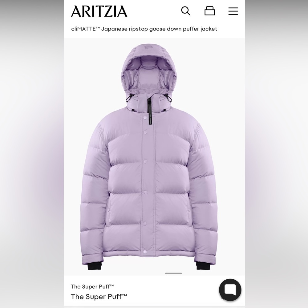 Aritzia Superpuff puffer jacket
